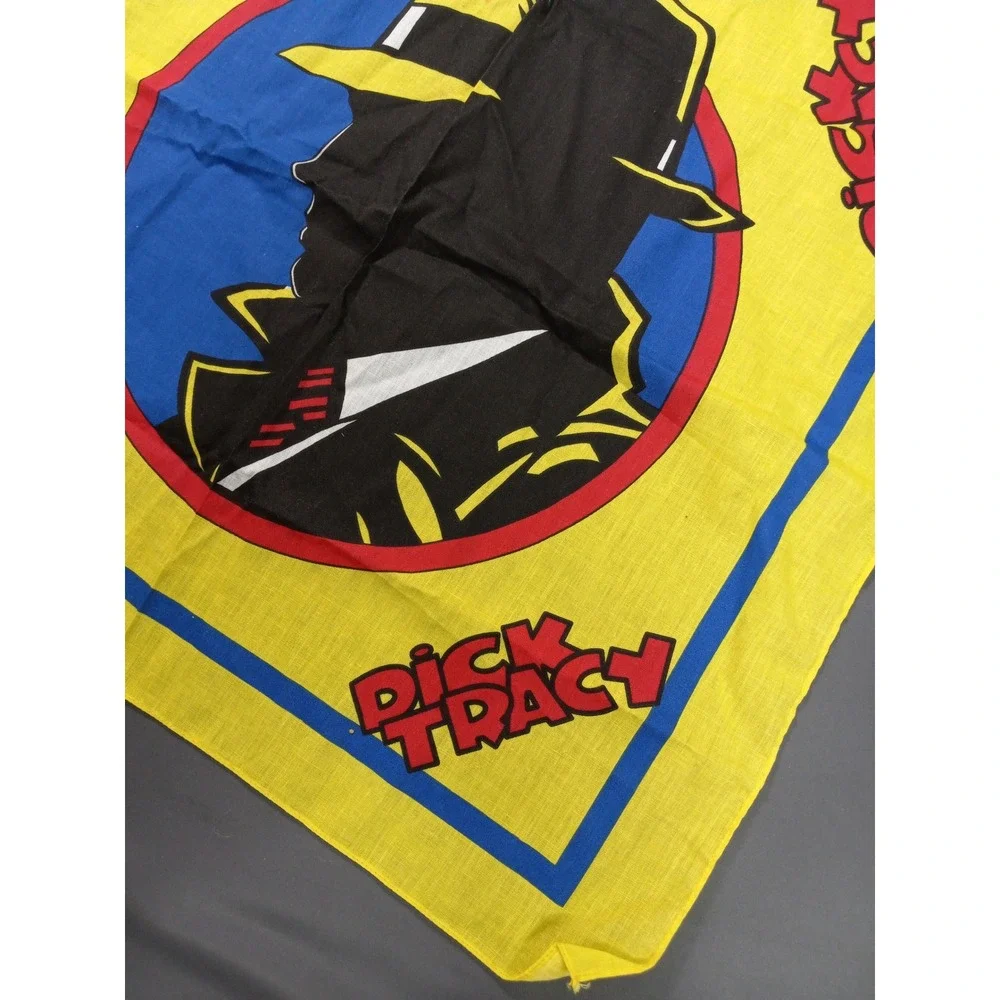1990 Disney‎ Dick Tracy Yellow Graphic Bandana with Original Price Tag